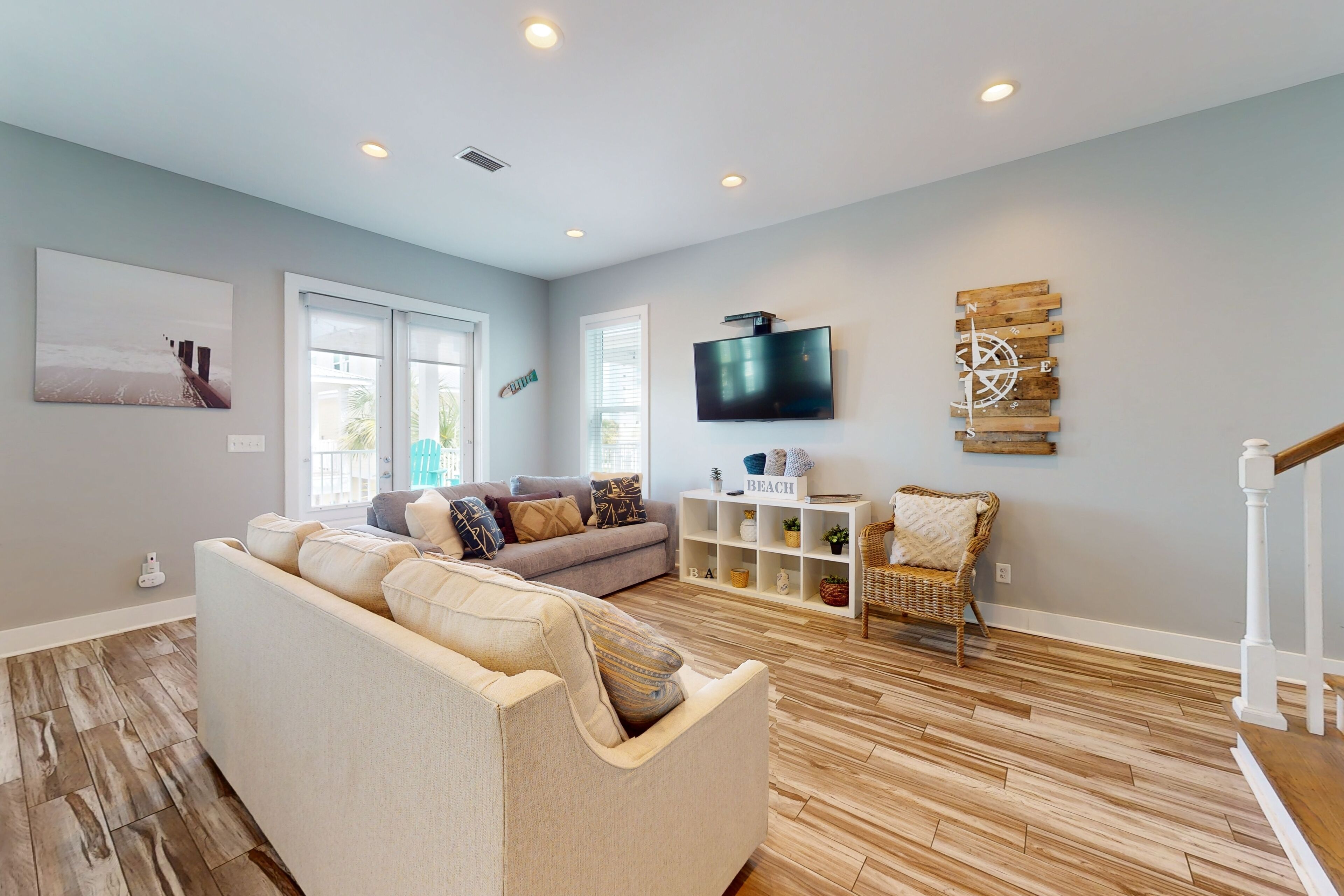 Charming Gulfview home with pool, free WiFi, central AC, & covered balcony