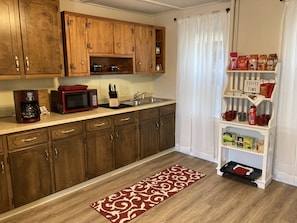 Microwave, oven, dishwasher, toaster