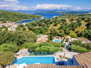 Vue depuis lâhĂ©bergement