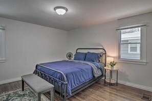 3 Schlafzimmer, laptopgeeigneter Arbeitsplatz, Bügeleisen/Bügelbrett