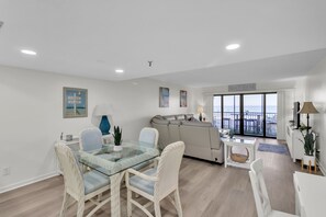 Condo, 2 Bedrooms | Living area | Smart TV - Magnificent Gulf Front Condo Located Directly On The Ocean! 2 Bedroom Condo by Redawning (Indian Rocks Beach)