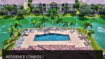 Piscine extérieure, piscine chauffée