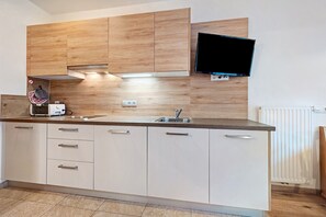 Fridge, stovetop, dishwasher, coffee/tea maker - Studio Apartment "Heiserhof - Holunder" with Mountain View, Balcony & Wi-Fi (Ratschings)