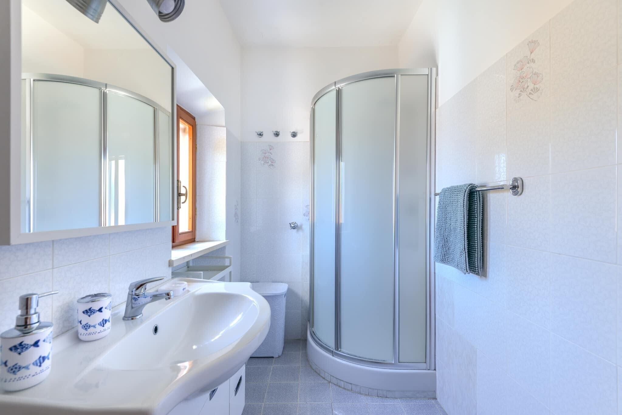 Een douche, een haardroger