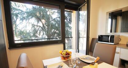 Eur Bright Spacious Apartment with balconies and parking only for small cars