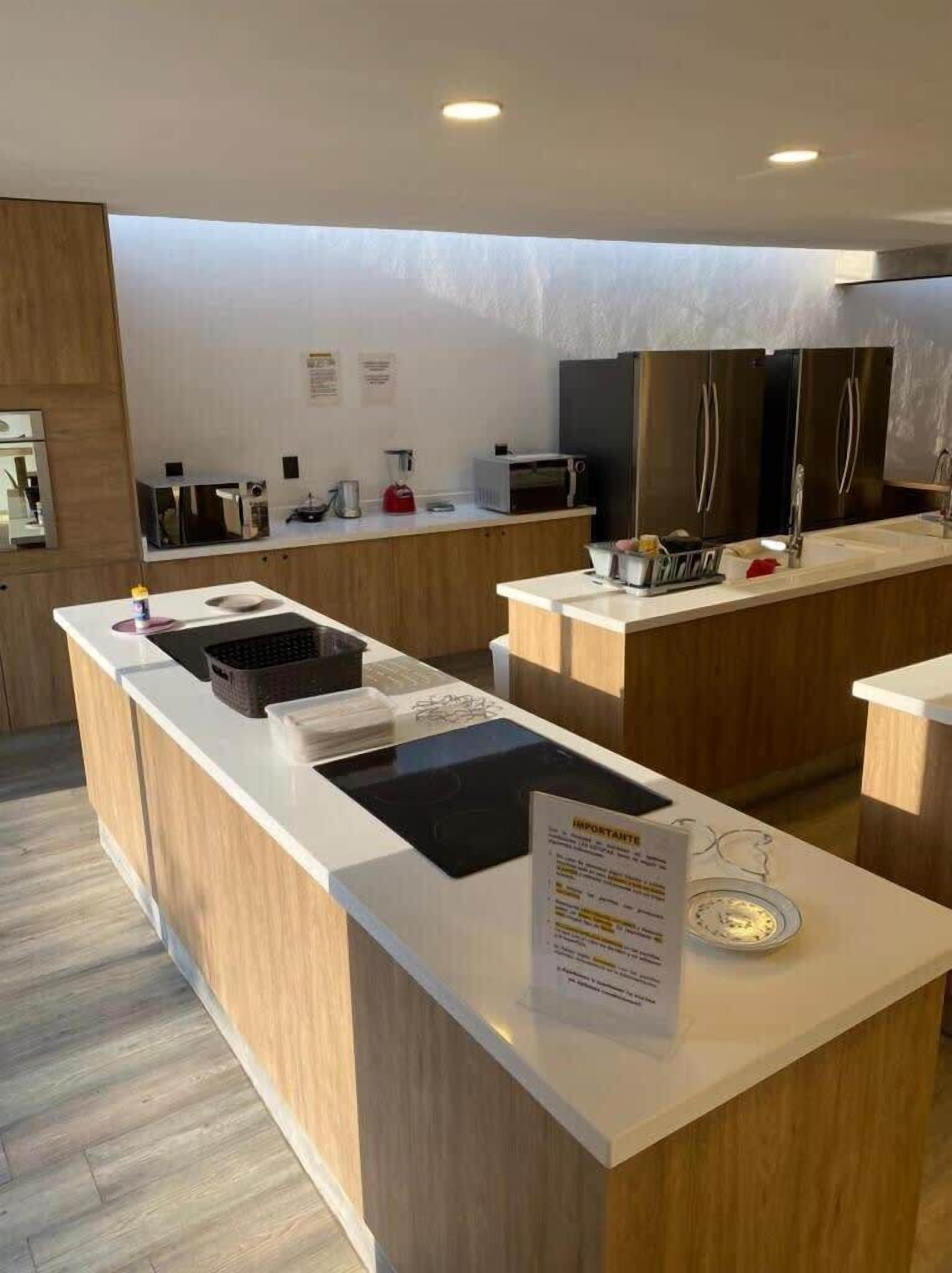 Frigorífico, microondas, horno y tostadora