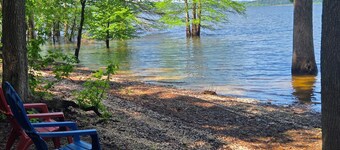 Lakefront with awesome sunsets.