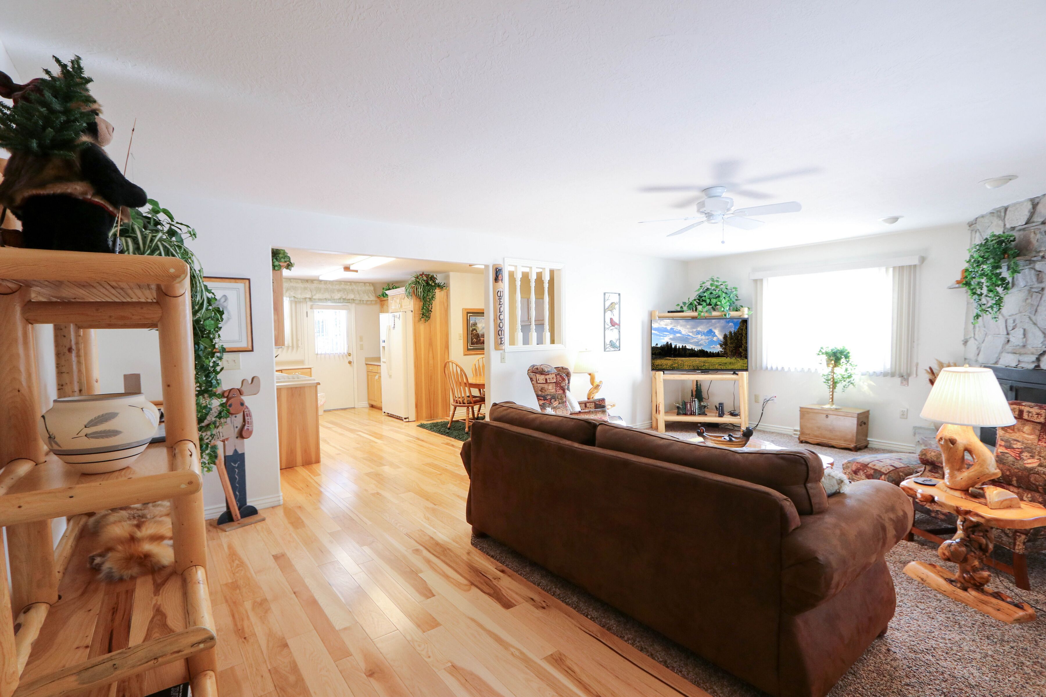 TV, fireplace, stereo