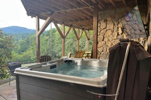 Utendørs boblebad