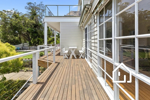 Deck outside downstairs living area