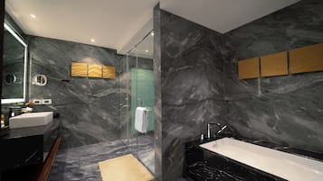 Free toiletries, hair dryer, bathrobes, slippers