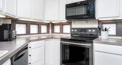 Unique triangle shaped home with 2 master suites on separate floors.
