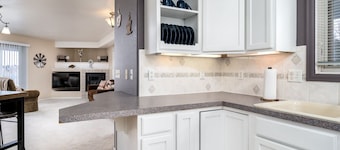 Unique triangle shaped home with 2 master suites on separate floors.