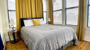 2 bedrooms, iron/ironing board, travel crib, free WiFi