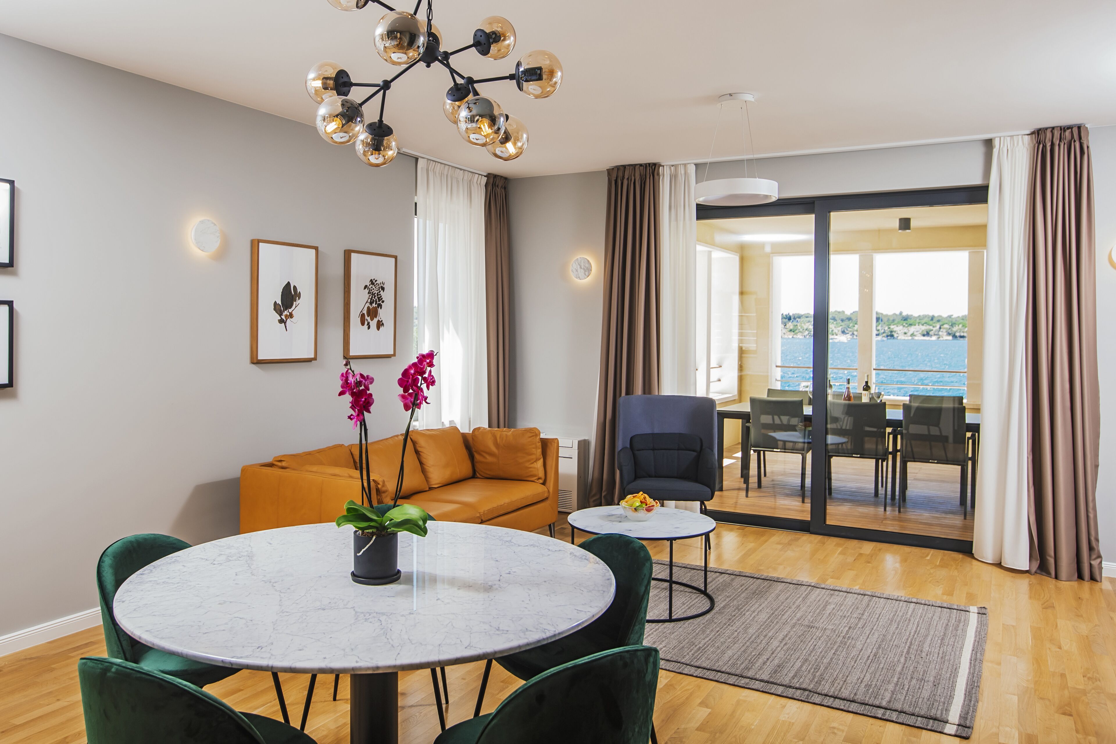 Junior Apartment, Balcony, Sea View | Living area