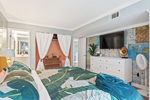 2 slaapkamers, een strijkplank/strijkijzer, reisbedje, gratis wifi
