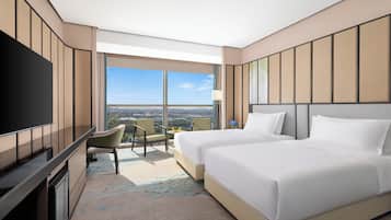 2 Double Standard | Premium bedding, down comforters, in-room safe, desk