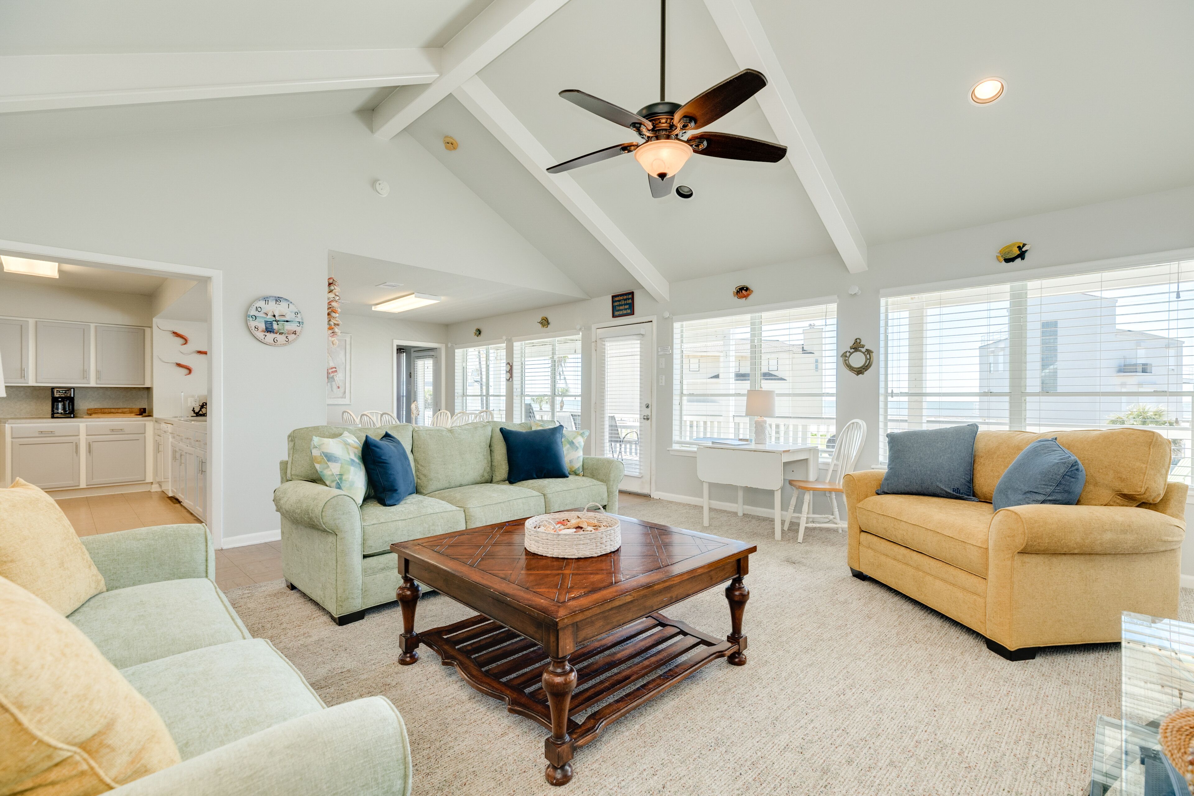 2nd Row Gulf View Home w/ 2 Decks, Board Games, 3 Kings+Bunk all w/Deck Access