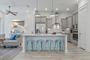 Fridge, microwave, oven, stovetop - Prominence 3bd 2.5ba Sleeps 8 GOLF CART 5 Bikes Near Beach Lg Pool "Big Chill" (Inlet Beach)