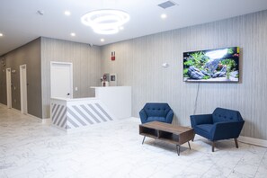 Sitteområde i lobbyen