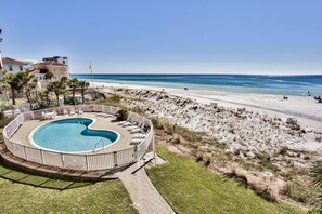 A heated pool - Windancer 307. Gulf Front Condo, Free Beach Service, Heated Pool, Grill. (Miramar Beach)