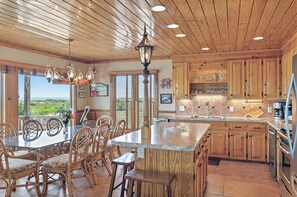 Fridge, microwave, oven, stovetop - Babington Ocean Front Beach Home with Pool--heated pool optional--  (Holden Beach)