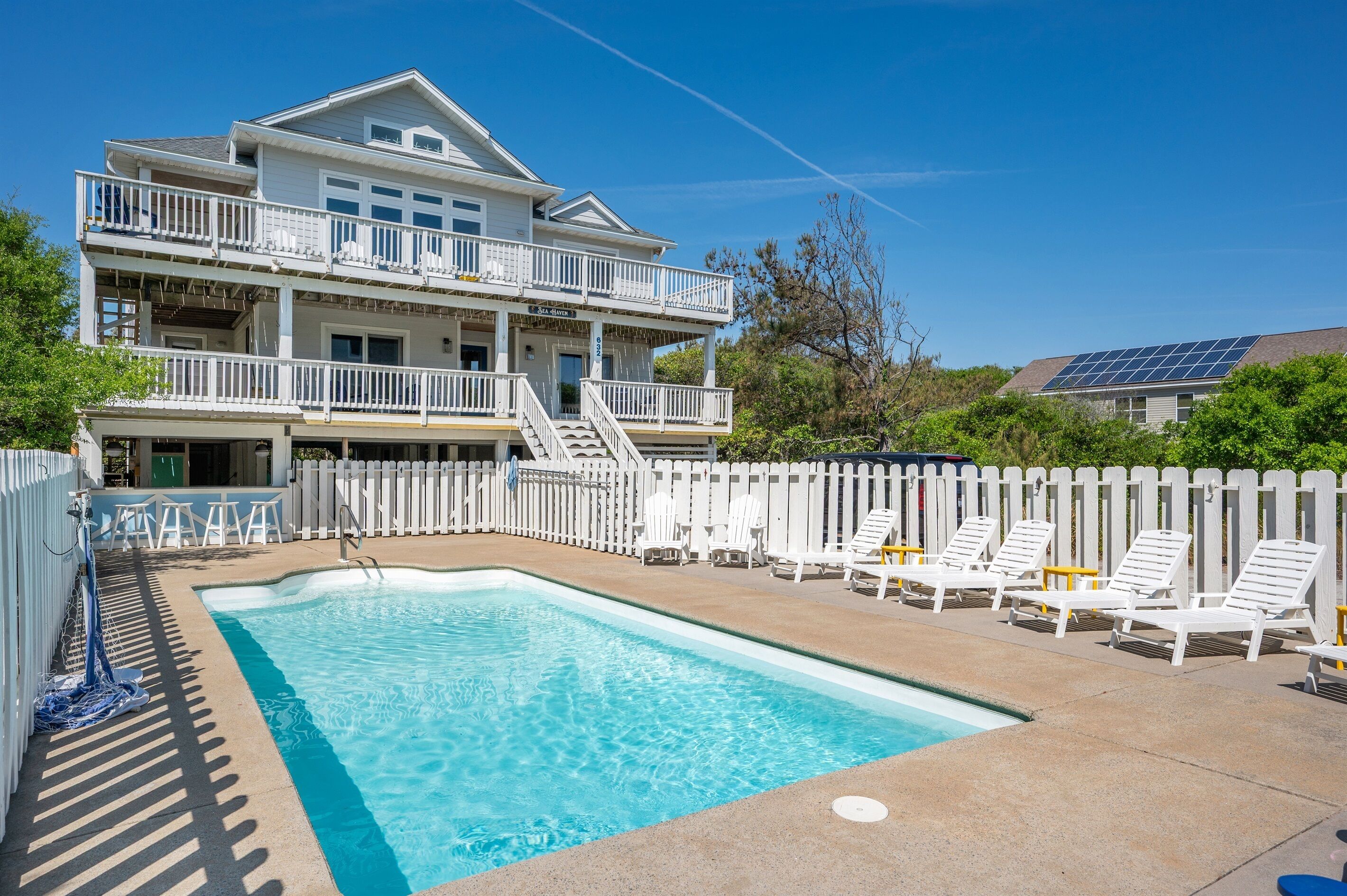 A heated pool