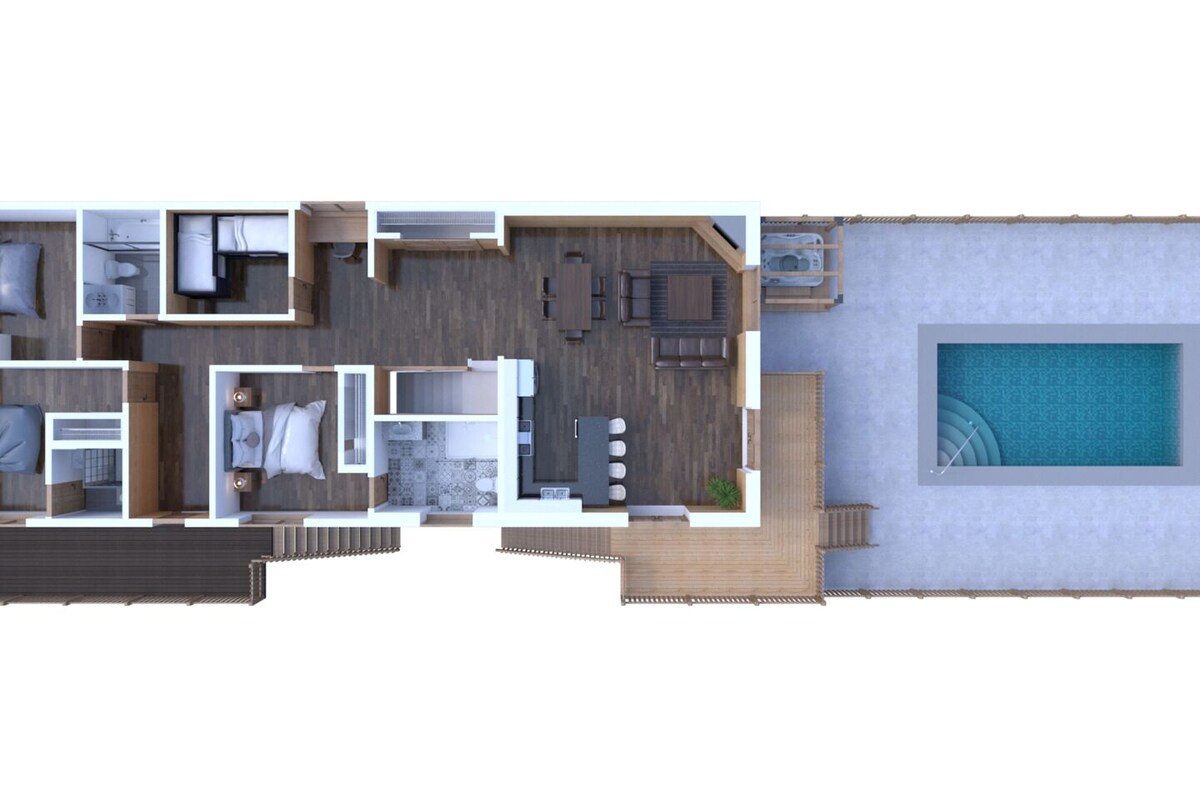 Photo 81 of Fabulous 3Bed 3 bath Cottage Pool Hot tub Games