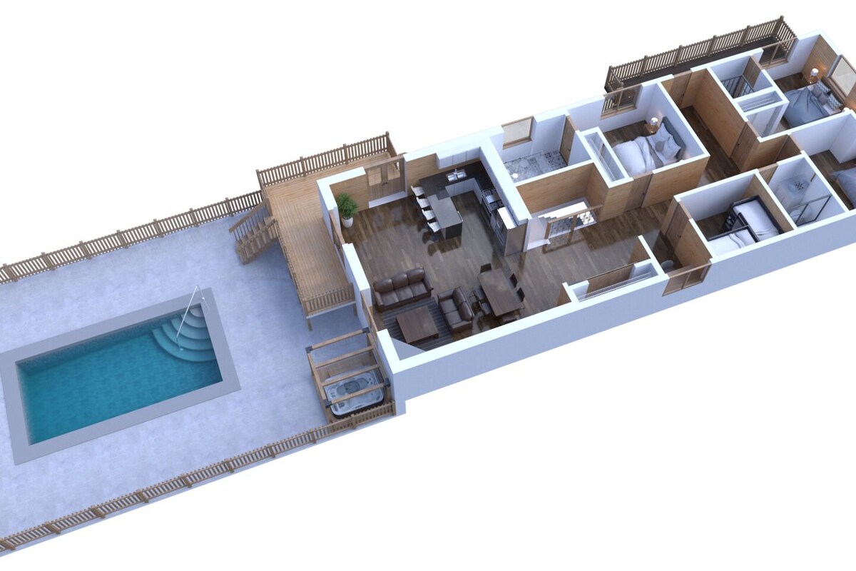 Photo 80 of Fabulous 3Bed 3 bath Cottage Pool Hot tub Games