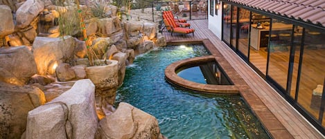 Indoor pool, a heated pool