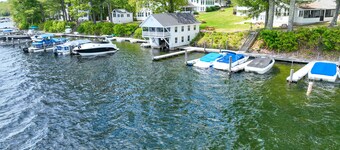 Lakefront Cottage with Screened Deck, Great Lake View, WiFi & Shared Firepit