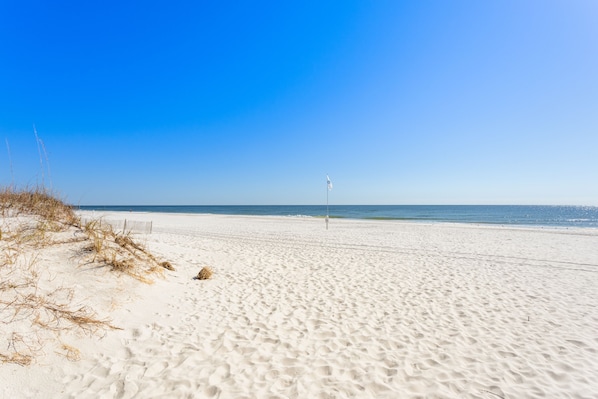 On the beach