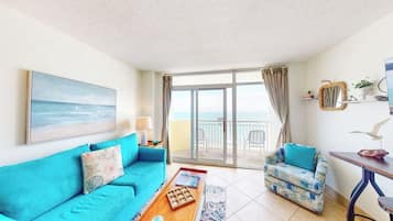 Een televisie, een dvd-speler en een filmbibliotheek