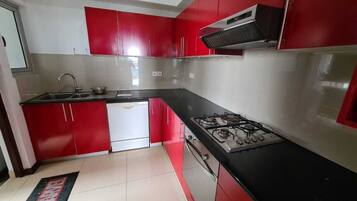 Frigorífico, horno, placa de cocina y lavavajillas