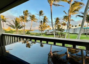 Property grounds - Ocean view condo with shaded lana'i, WiFi & shared pool, tennis, grills, cabana (Kaunakakai)