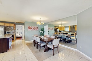 Dining - Bright Escape with Private Pool, Easy Beach Access, Free WiFi & Open Layout (Juno Beach)