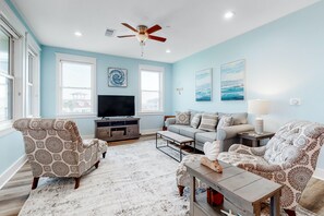 TV, lettore DVD, libri