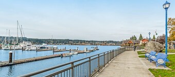 Dog-friendly apartment with bay views & balcony - walk to waterfront