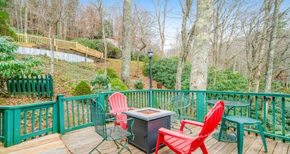 Family-Friendly Mountain View Home w/ Fireplace, Deck, Firepit, & WiFi