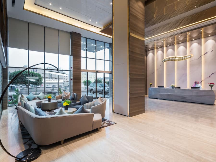 Sala de estar en el lobby