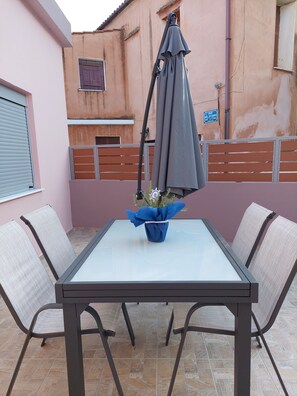 Outdoor dining - '' Feel at home away from your home''. (Chania)