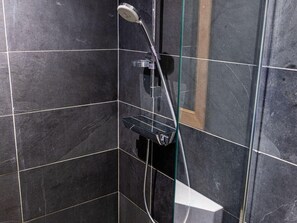 Hair dryer, towels