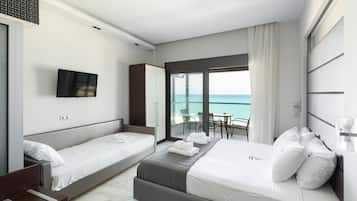 Suite Seaview | Décoration personnalisée, lits bébé (gratuits), Wi-Fi gratuit