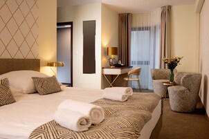 Standard Double or Twin Room, Courtyard Area | Living area | 32-inch flat-screen TV with satellite channels, TV