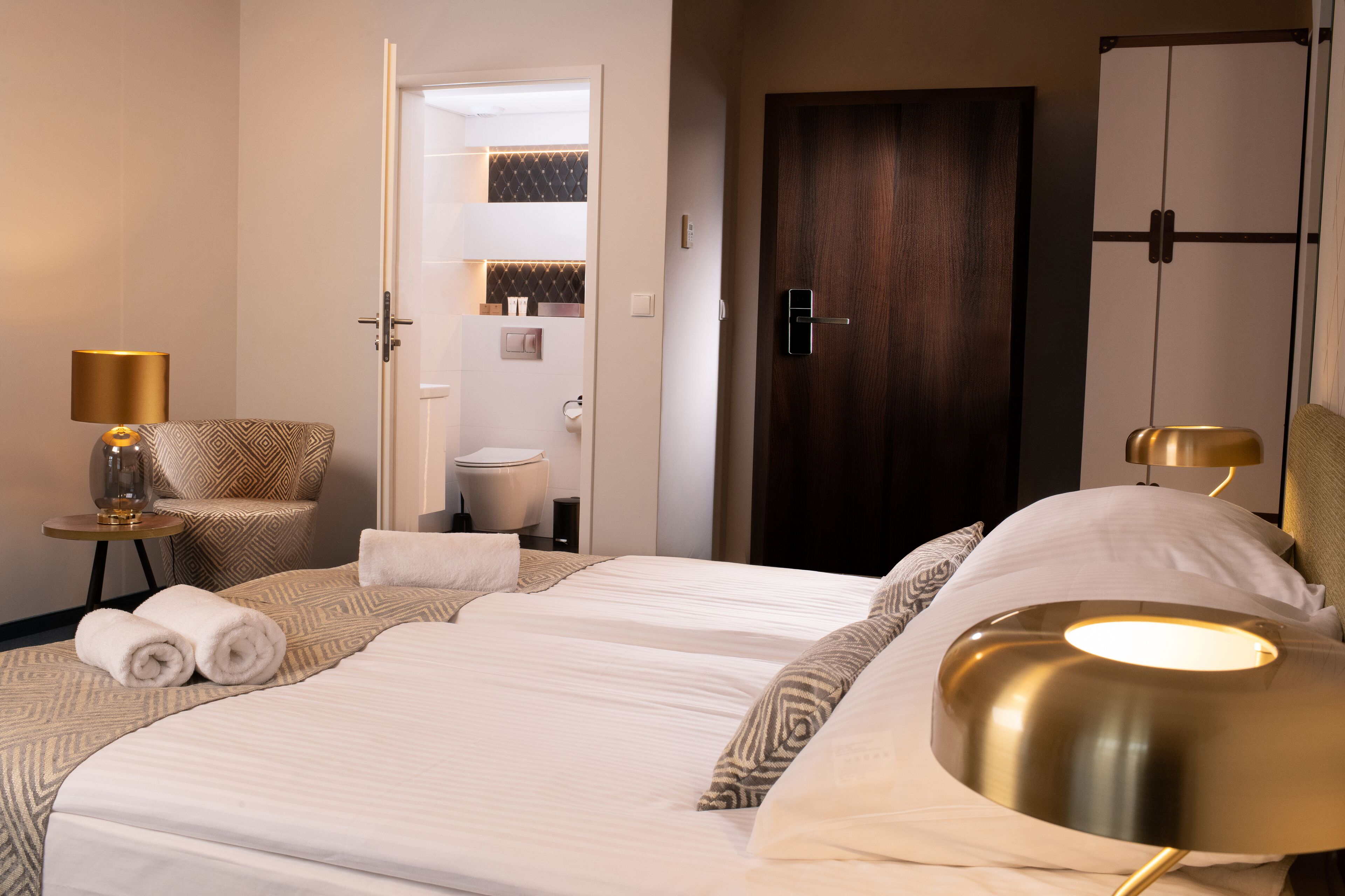 superior double or twin room | living area | 32-inch flat-screen tv with satellite channels, tv