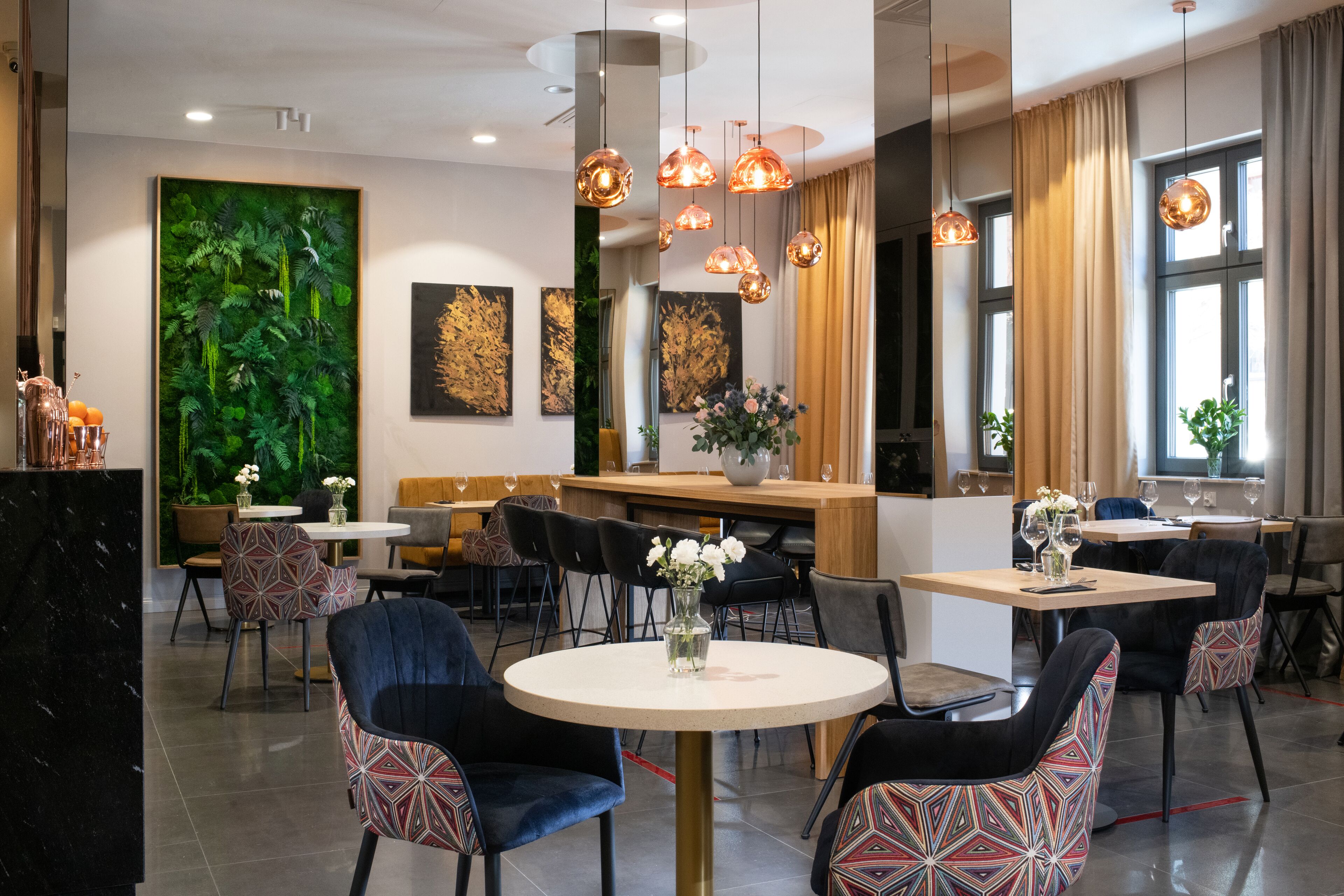 breakfast, lunch, dinner served; modern european cuisine