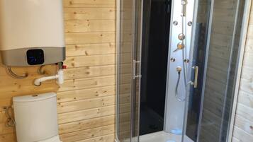 Een douche, een haardroger