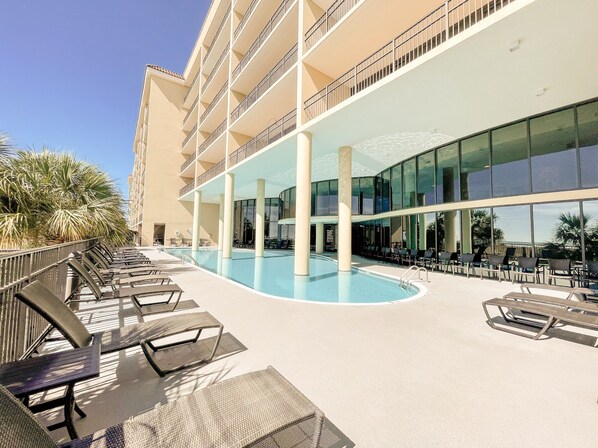 Indoor pool, outdoor pool