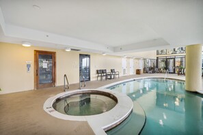 Indoor pool, outdoor pool