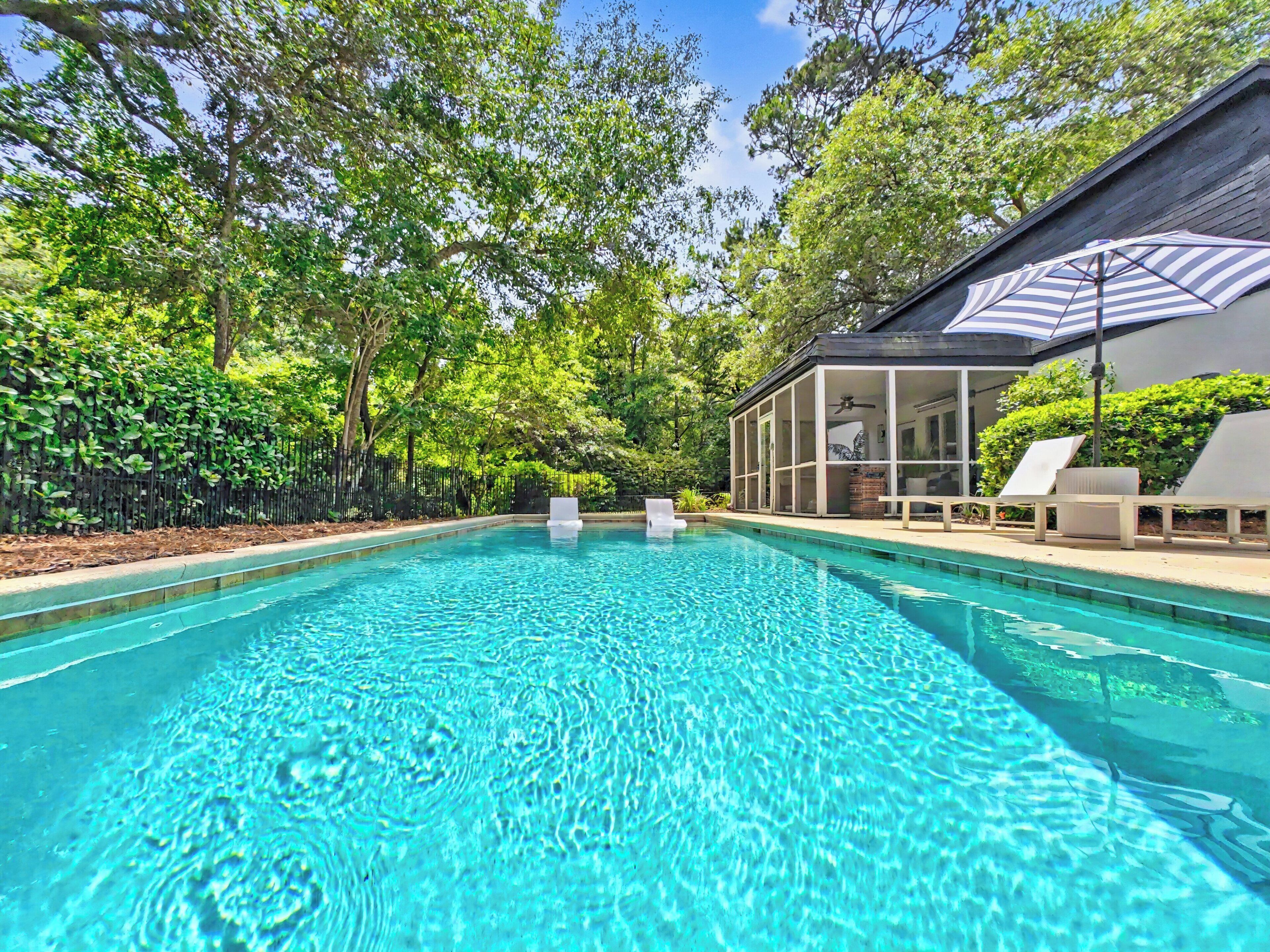 A heated pool